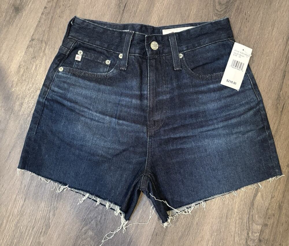 AG-ED Denim Jean Shorts The Thomas 23” Dark Wash